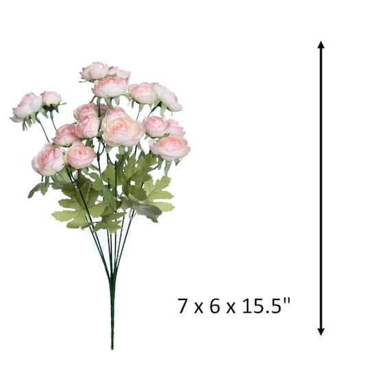 15.5" Mini Ranunculus Bush by Ashland